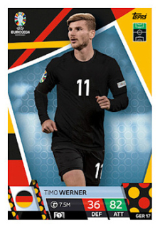 Timo Werner Germany Topps Match Attax EURO 2024 #GER17